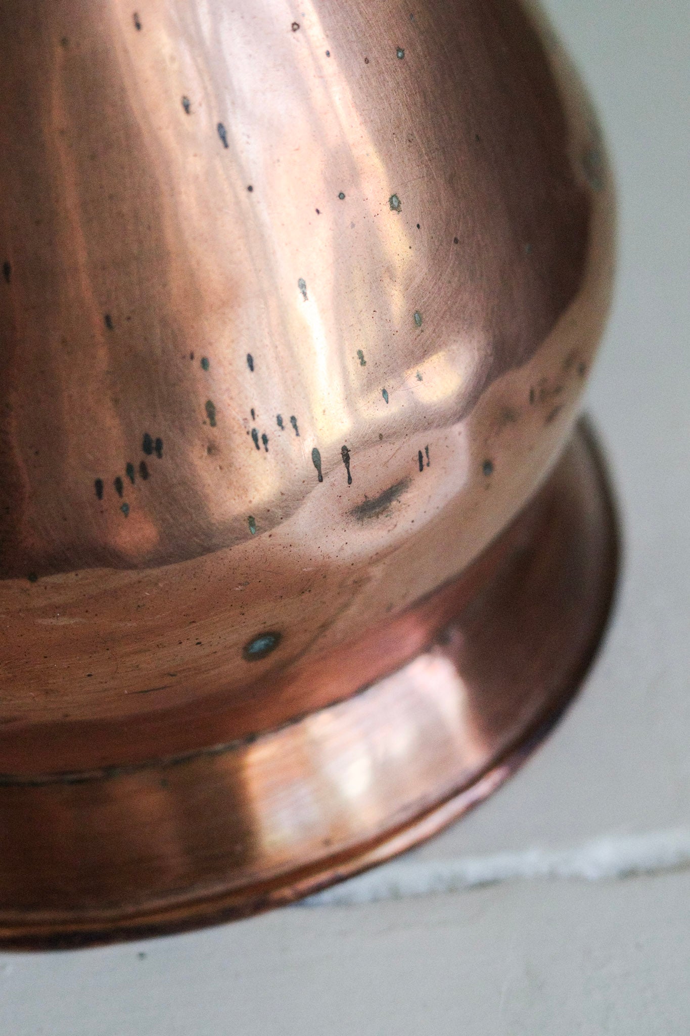 Antique English Copper Half Gallon Measuring Jug