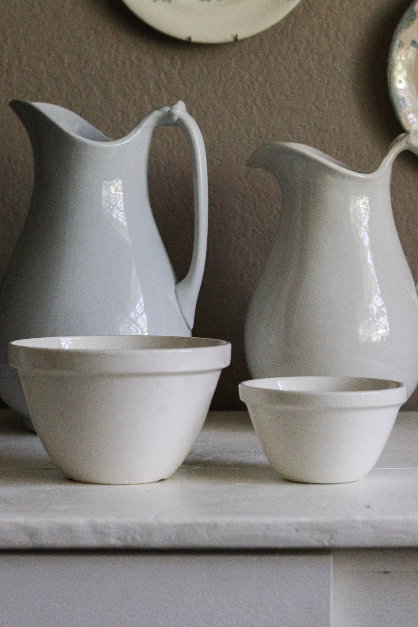 Pair of Vintage English Pudding Bowls No.6