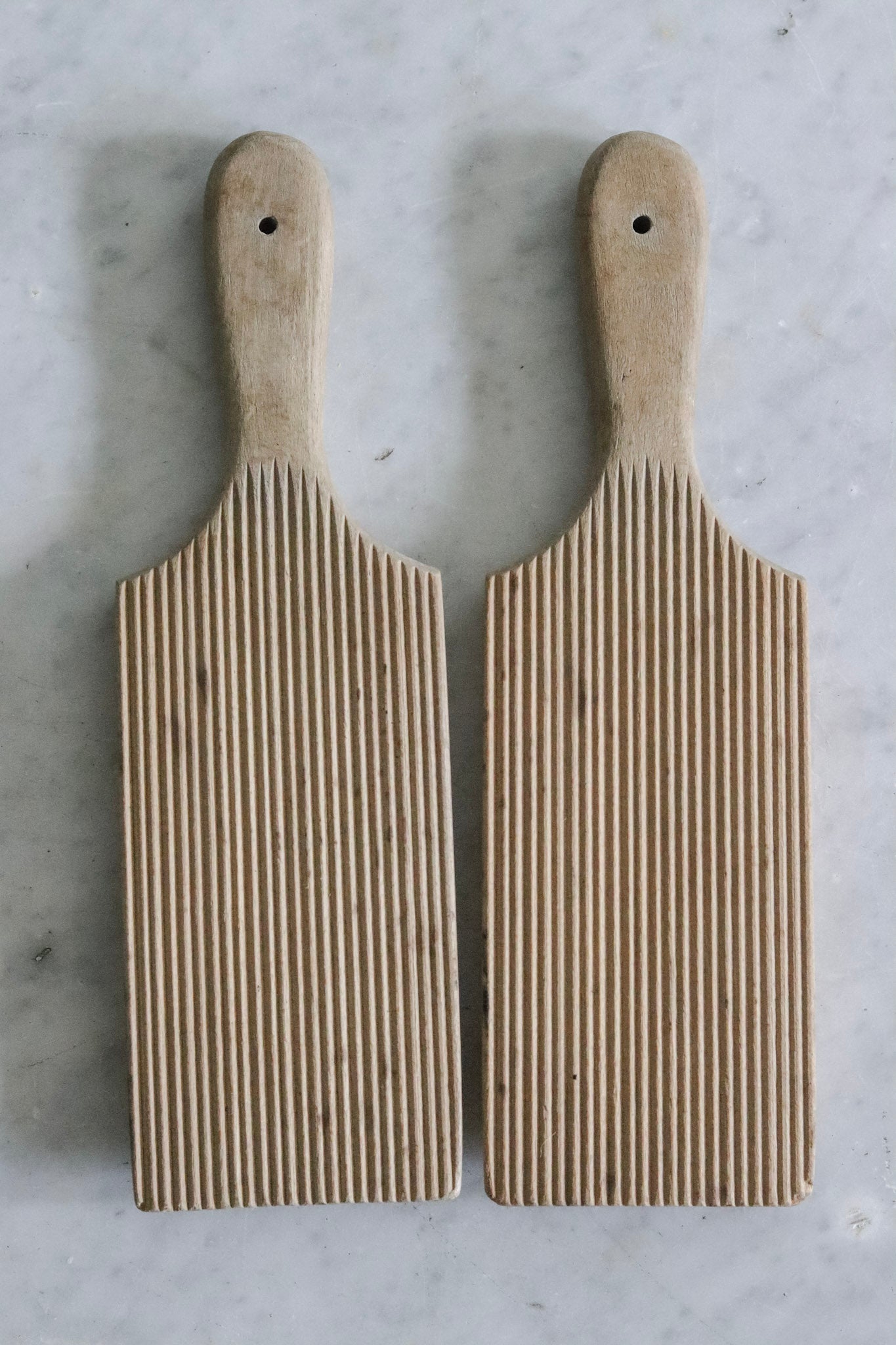 Pair of Vintage English Wooden Butter Pats