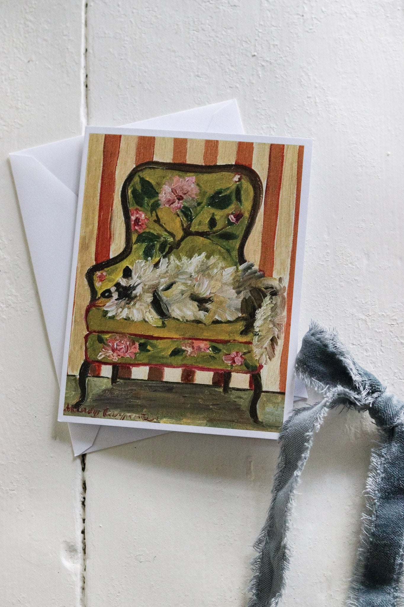 Sleepy Kitty Greeting Card