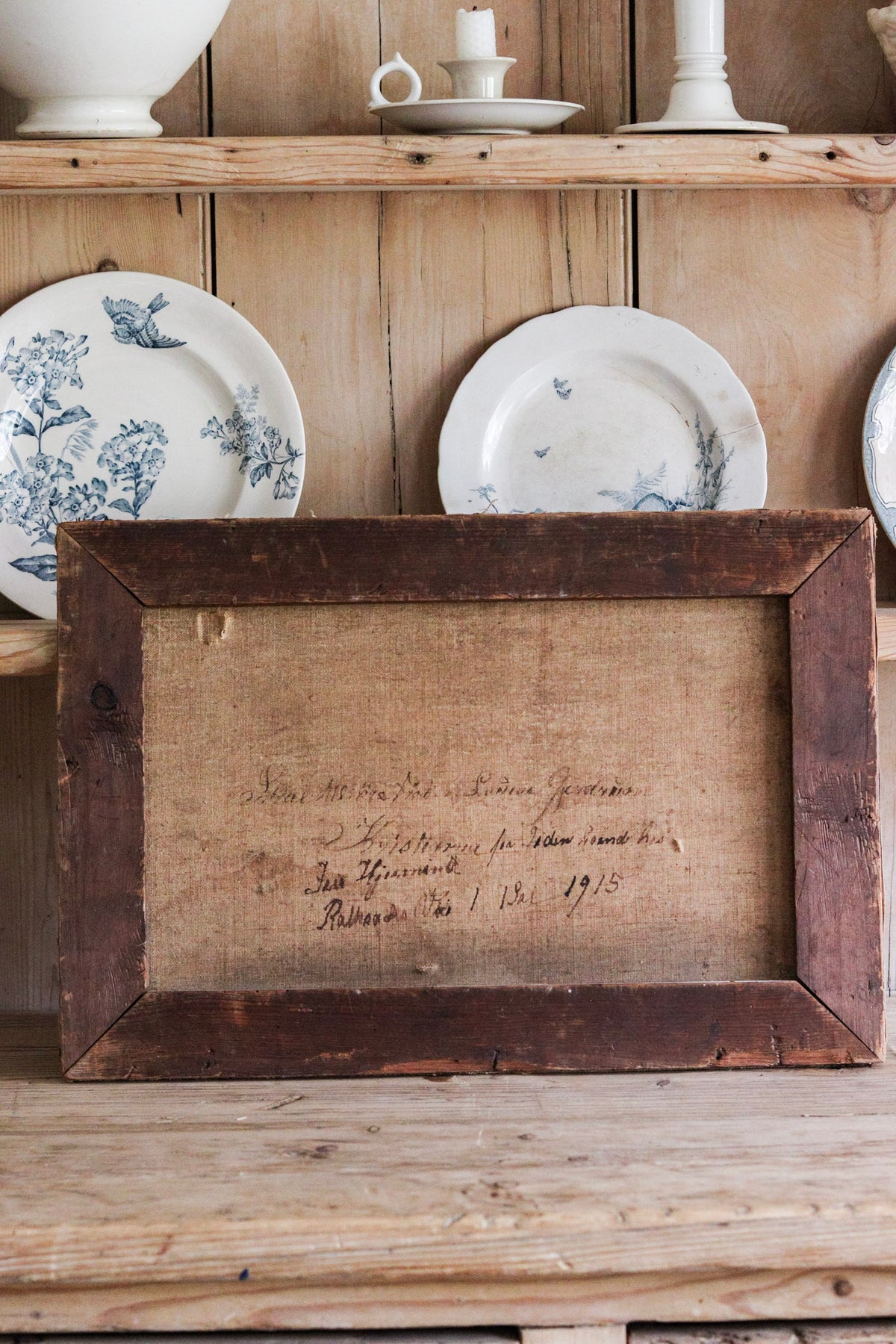 Antique English Landscape Dated 1915