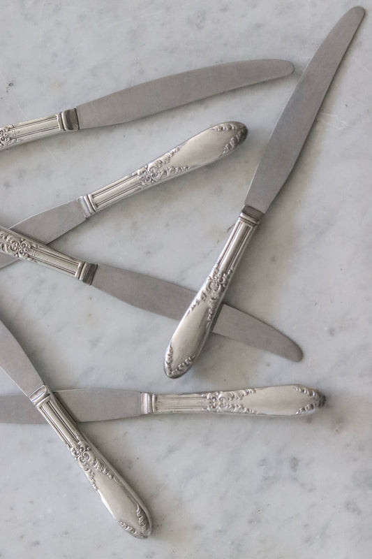 Vintage Silver Plated Knives - Set of Six