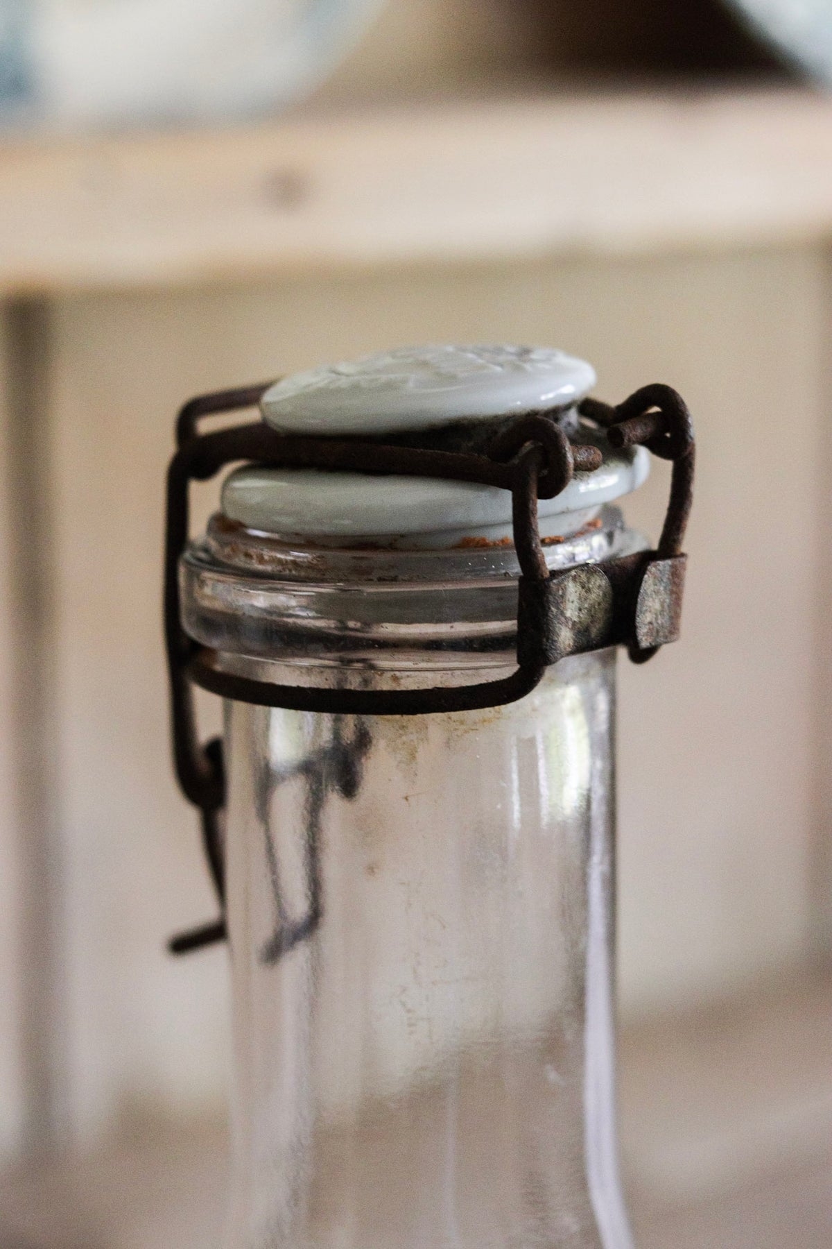 Petite French Bottle with Porcelain Top