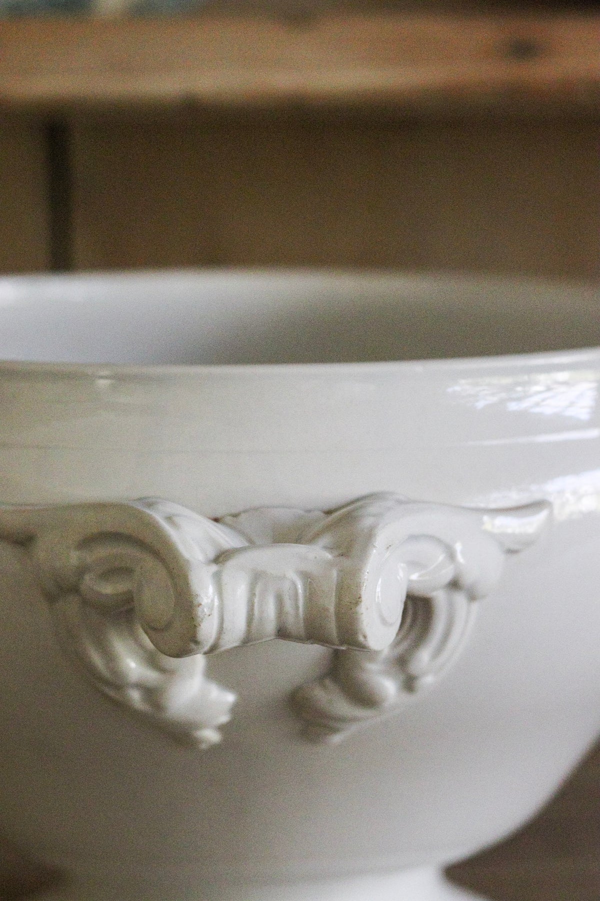 Antique French Ironstone Tureen