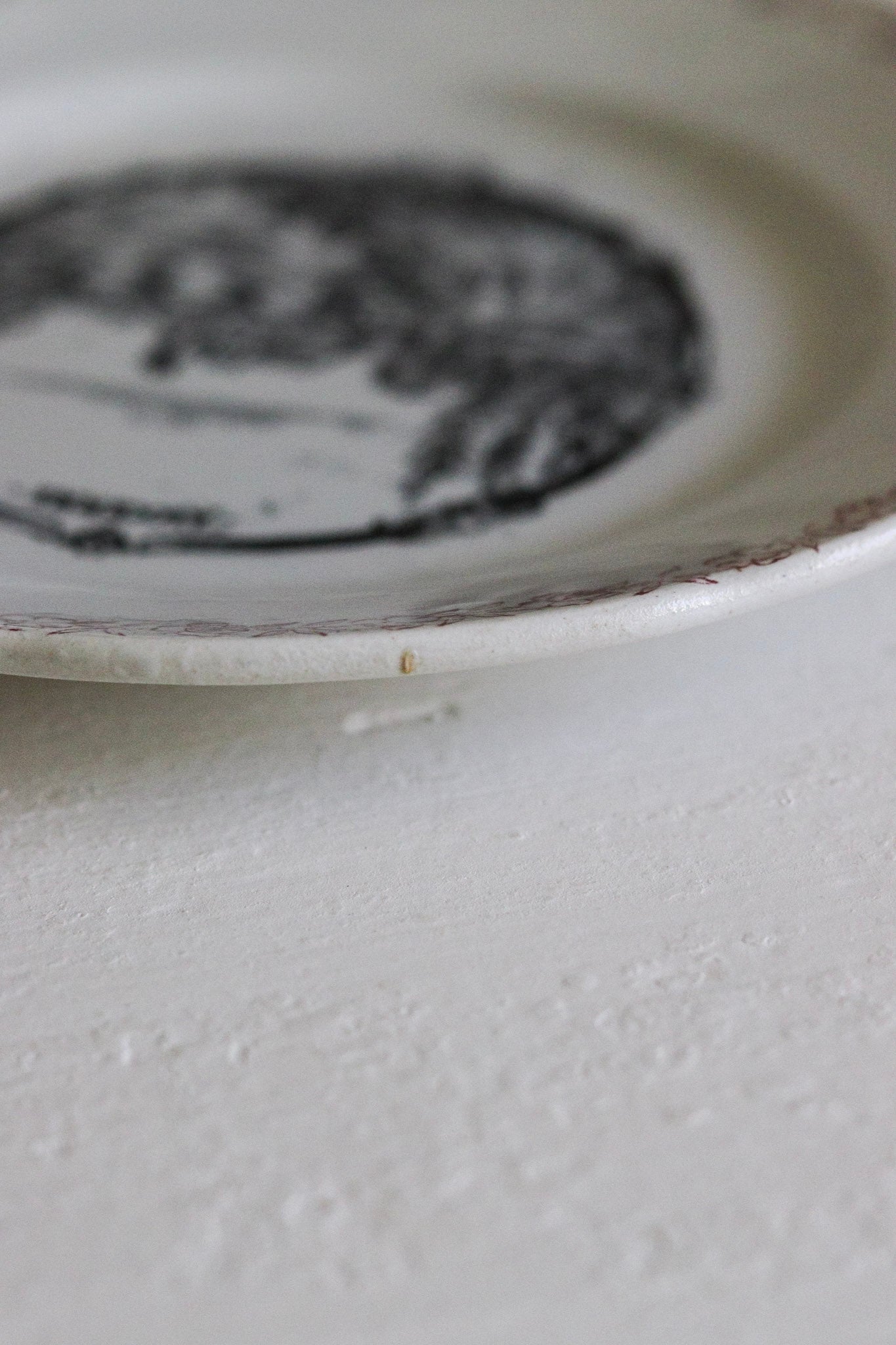 Antique French Transferware Plate  - Auxerre