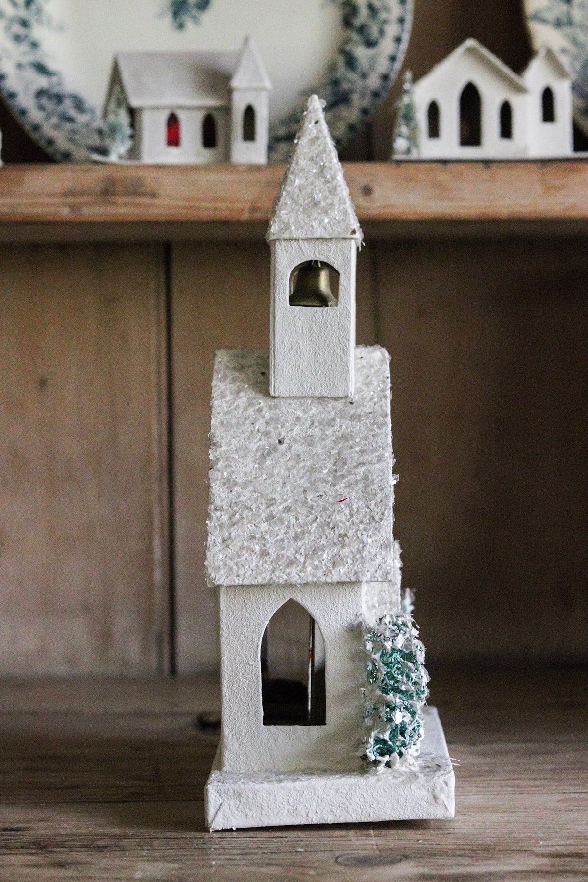 Large Vintage Putz Church