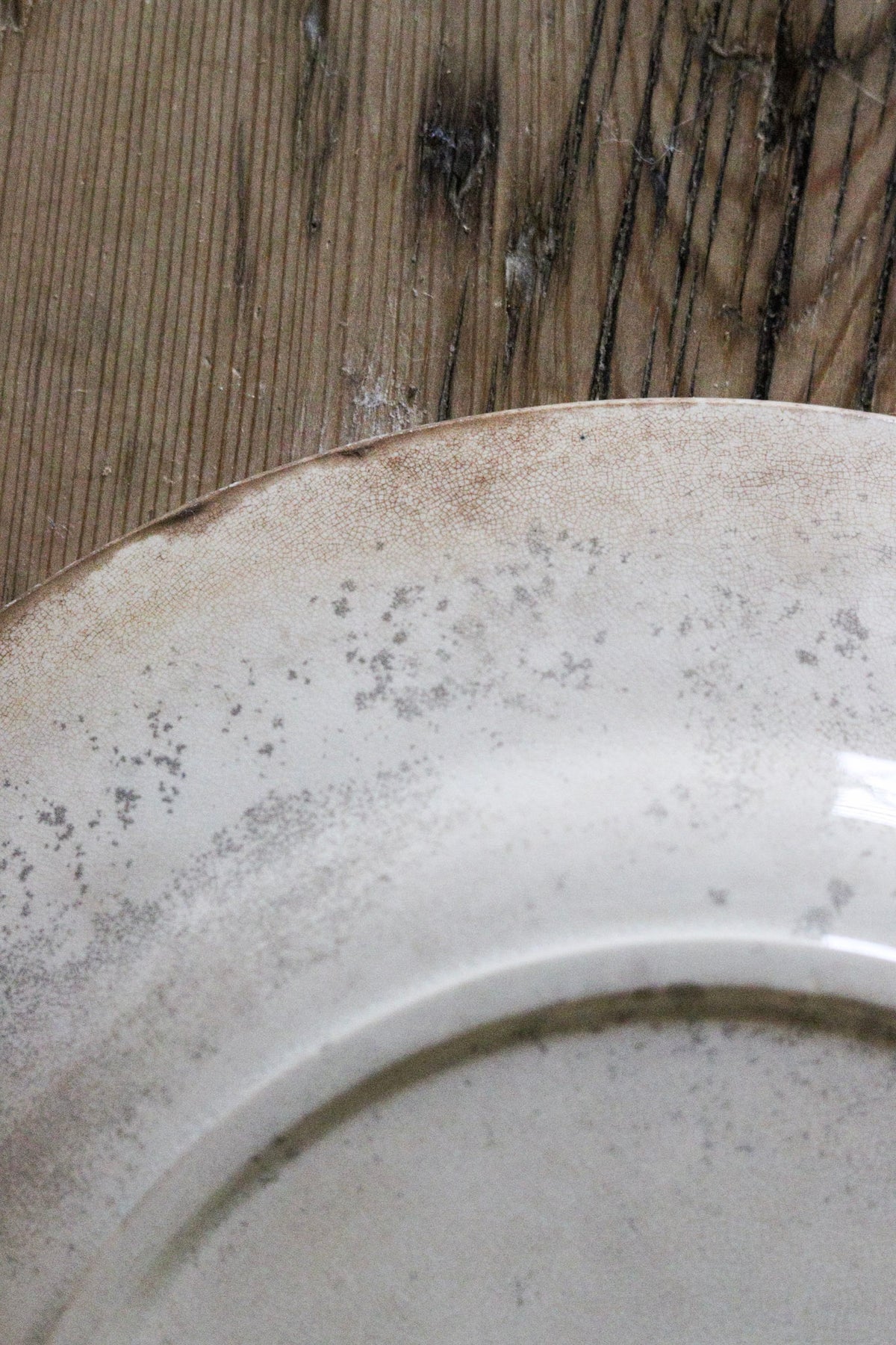 Antique French Transferware Plate with Blackberries