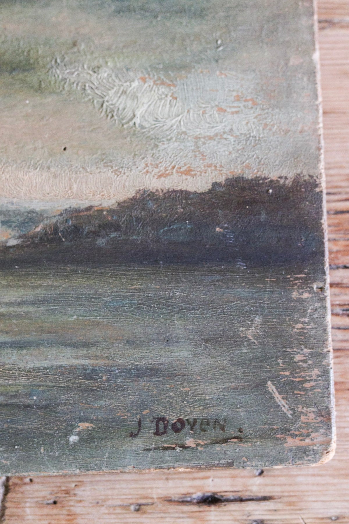 The Lone Boat Oil Painting