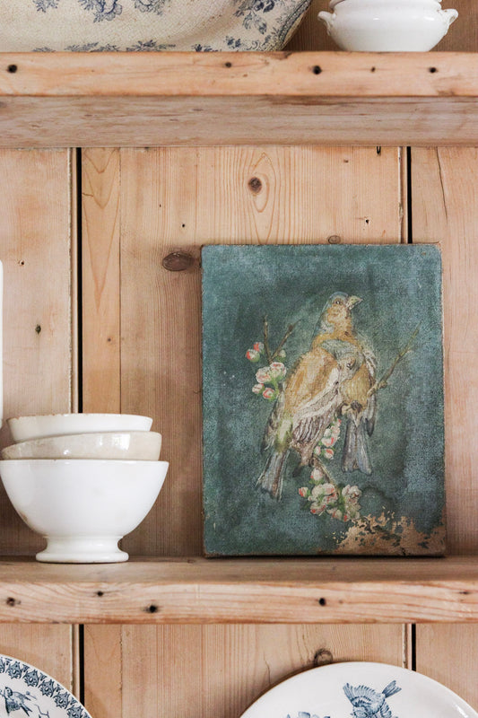 Petite Golden Finches Oil Painting