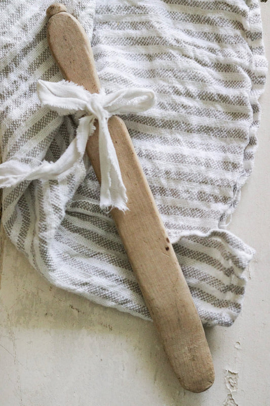 Vintage Flat Porridge Spurtle