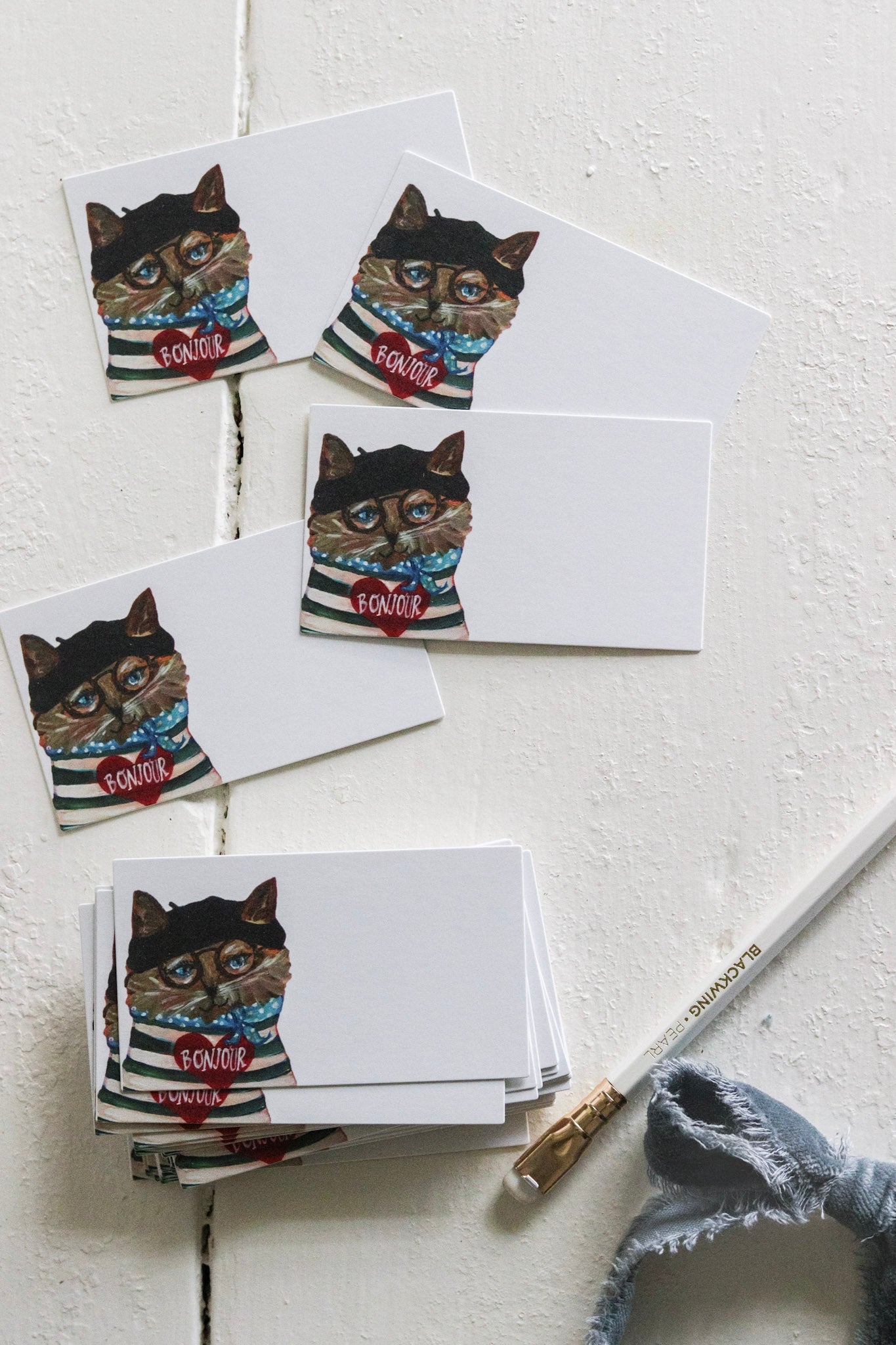 Bonjour Chat Calling Cards