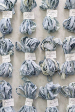 Load image into Gallery viewer, Botanically Dyed Silk Ribbon - Chambray Blue
