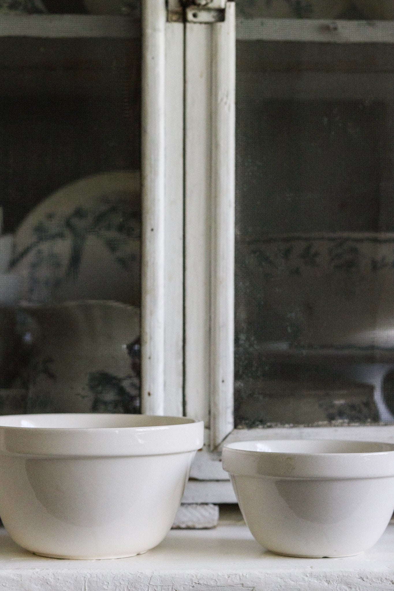 Pair of Vintage English Pudding Bowls No.5