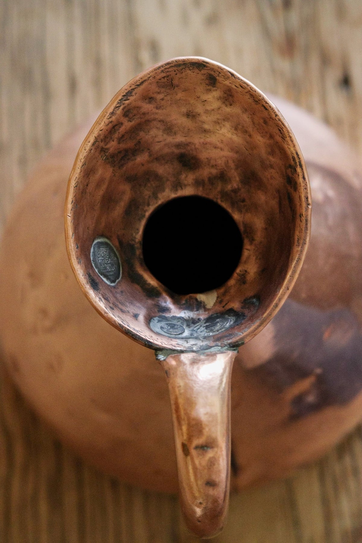 Antique English Copper Half Gallon Measuring Jug