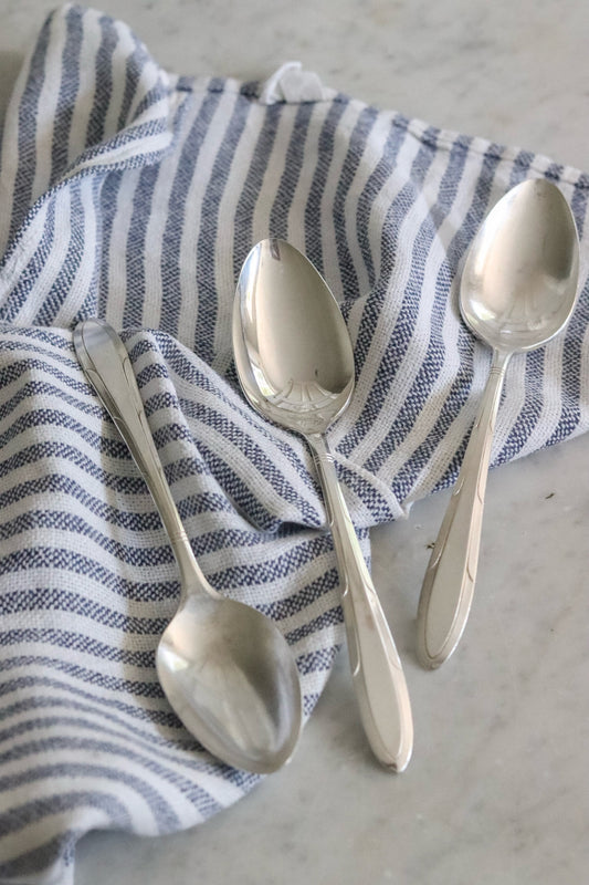 Vintage Silver Plated Serving Spoon