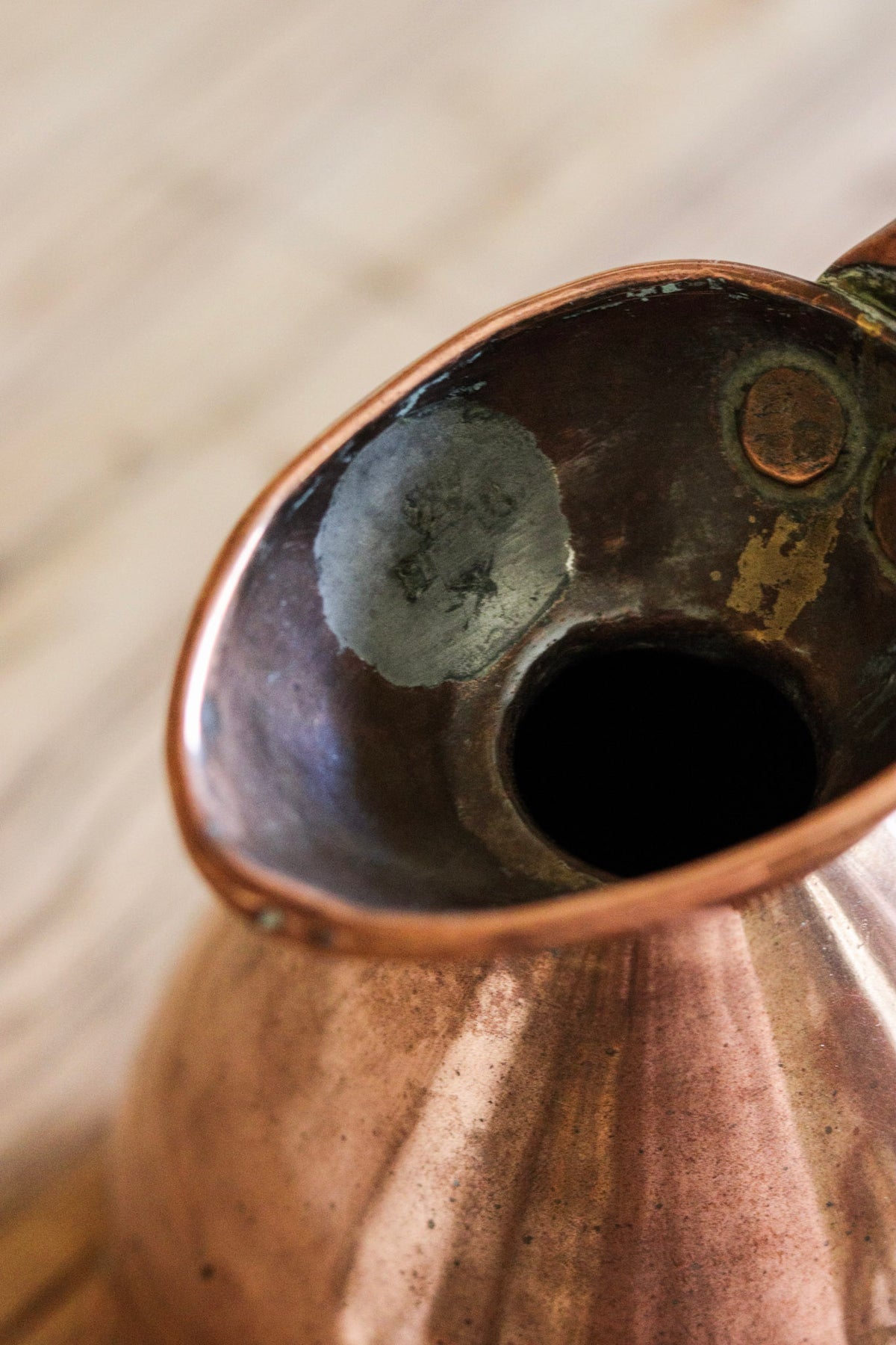 Antique English Copper Measuring Jug