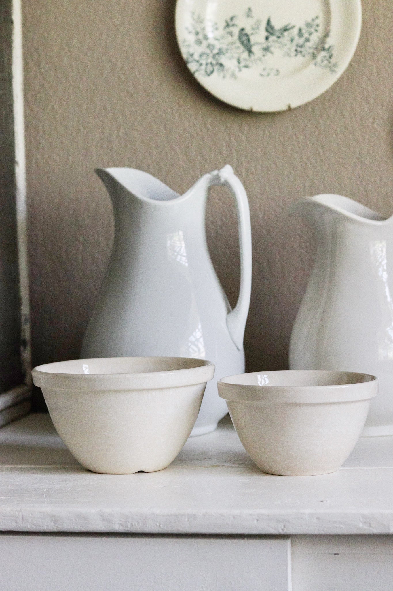 Pair of Vintage English Pudding Bowls No.4