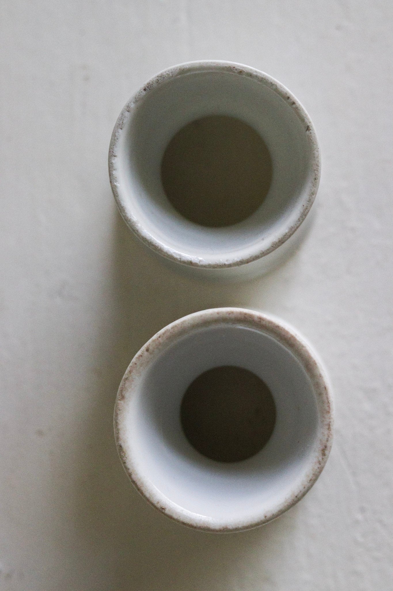 Pair of Vintage French Porcelain Egg Cups