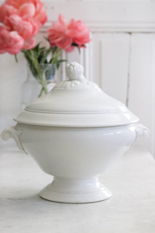 Antique French Ironstone Tureen