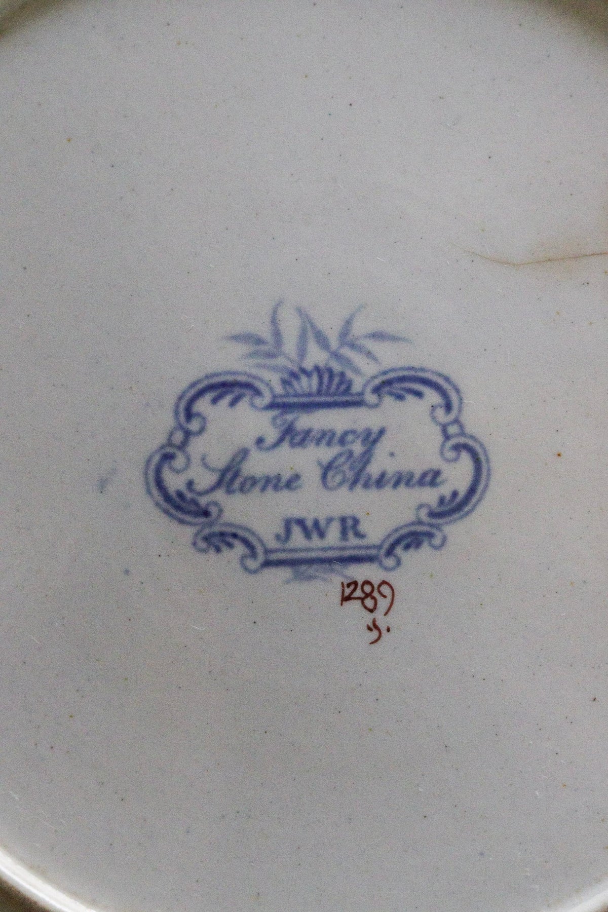 Antique English Staple Repaired Plate