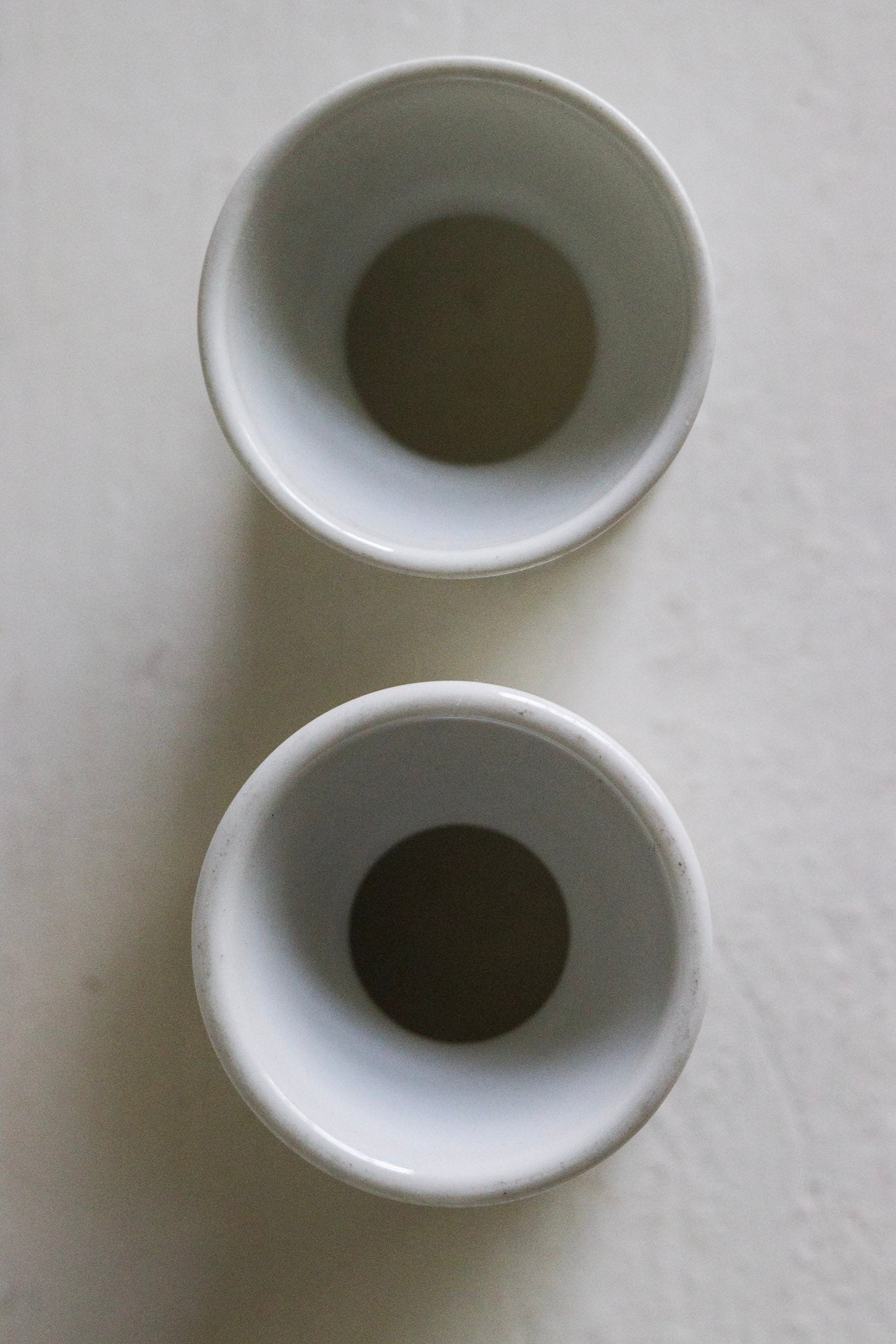 Pair of Vintage French Porcelain Egg Cups