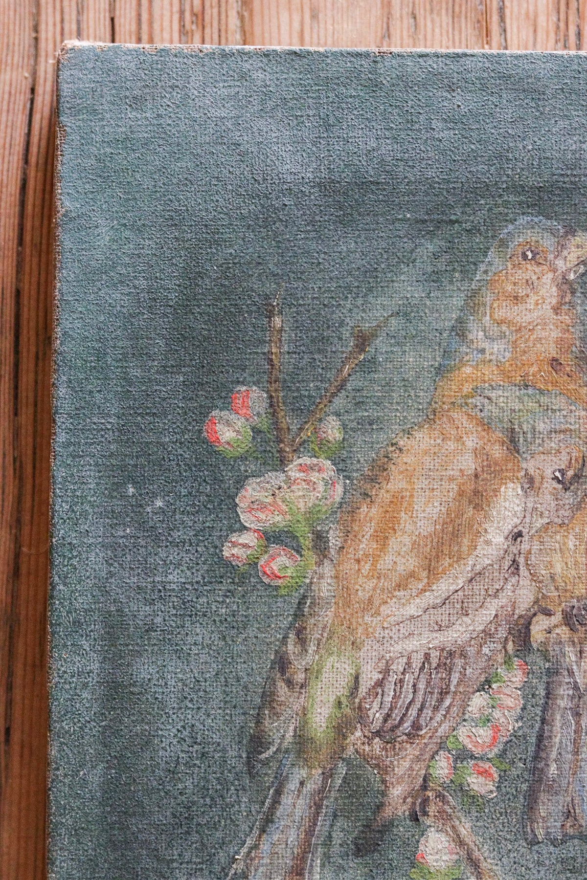 Petite Golden Finches Oil Painting