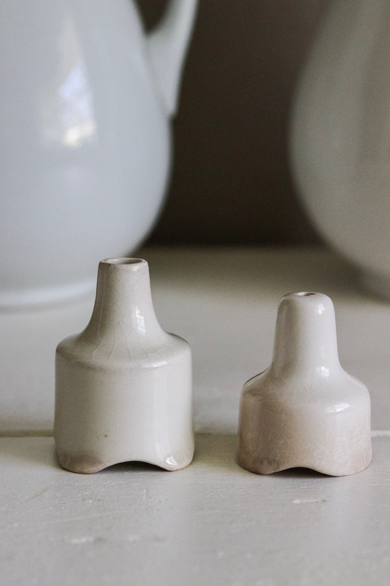 Pair of Vintage English Pie Funnels No.1