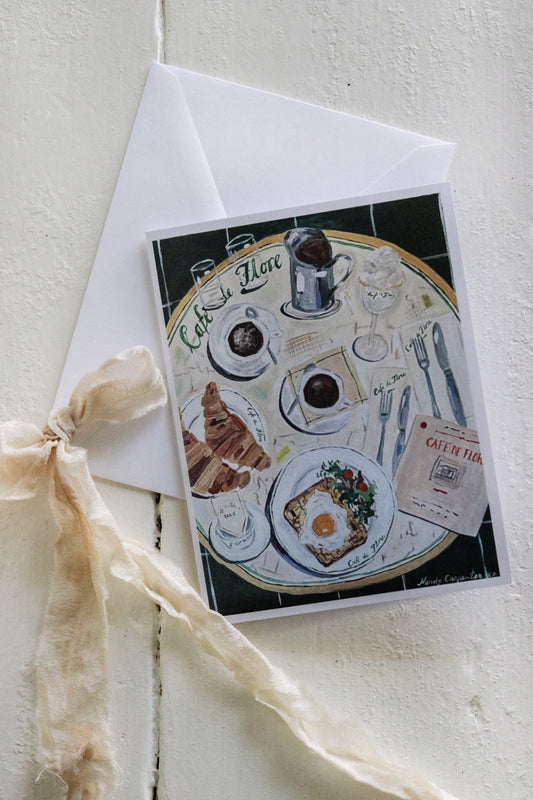 Table for Two Greeting Card