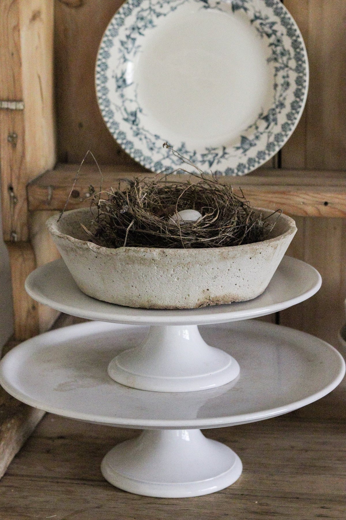 Vintage European Earthenware Nesting Bowl