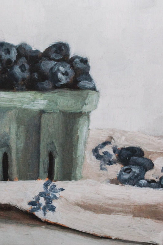 Blueberries In A Crate Print