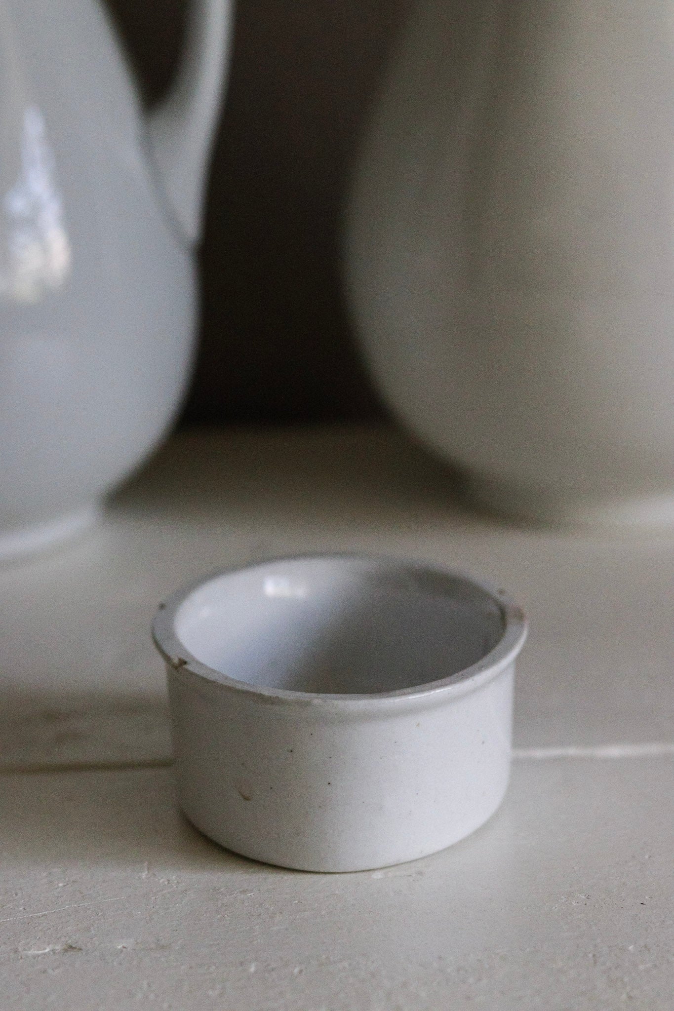 Antique English Ironstone Butter Dish