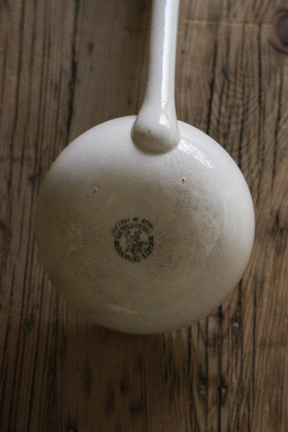 Beautiful Stained Dutch Ironstone Ladle