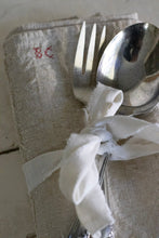 Load image into Gallery viewer, Vintage French Monogrammed Kitchen Towel &amp; Vintage Serving Pieces
