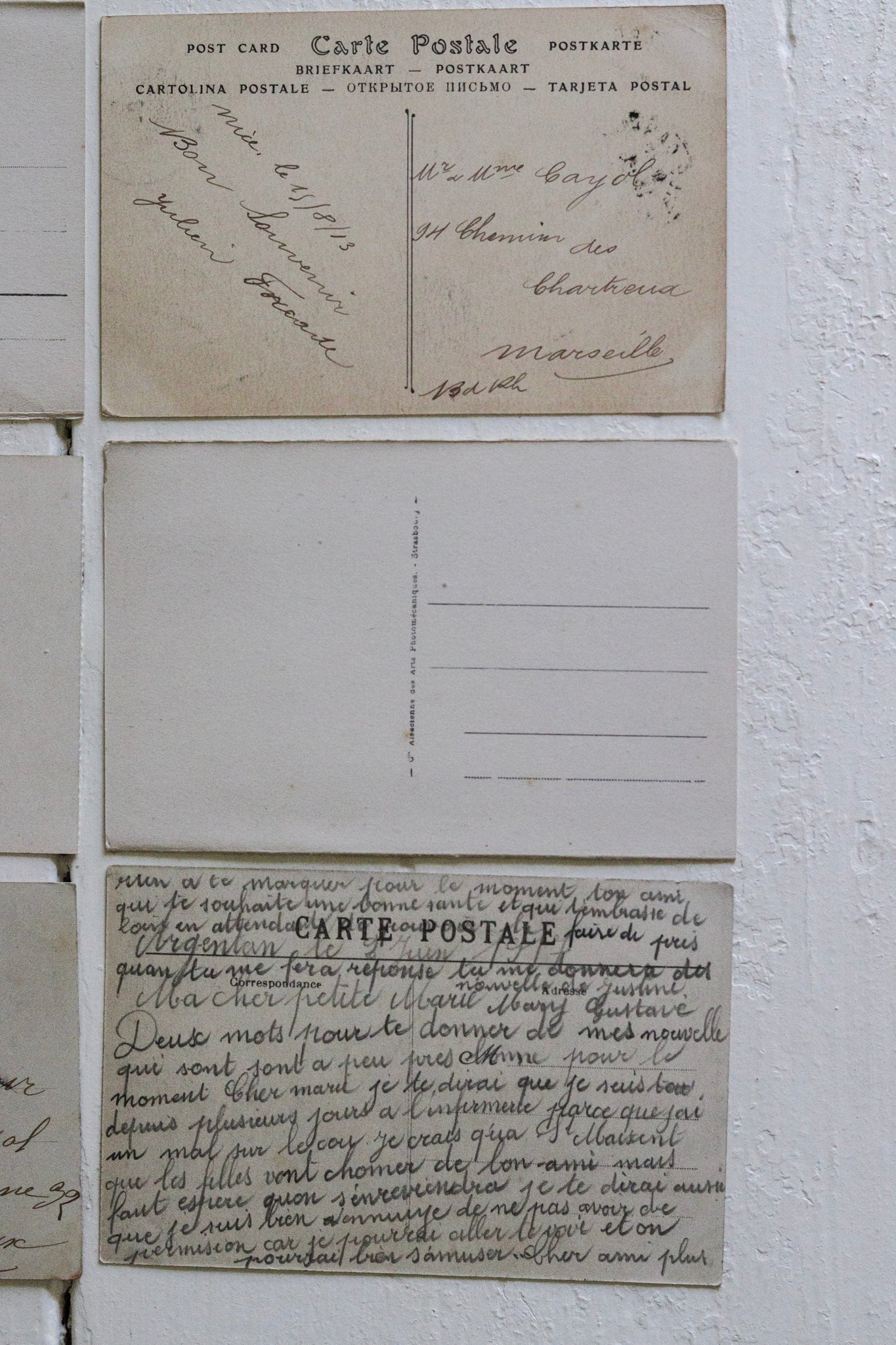 Six Vintage French Postcards - No.4