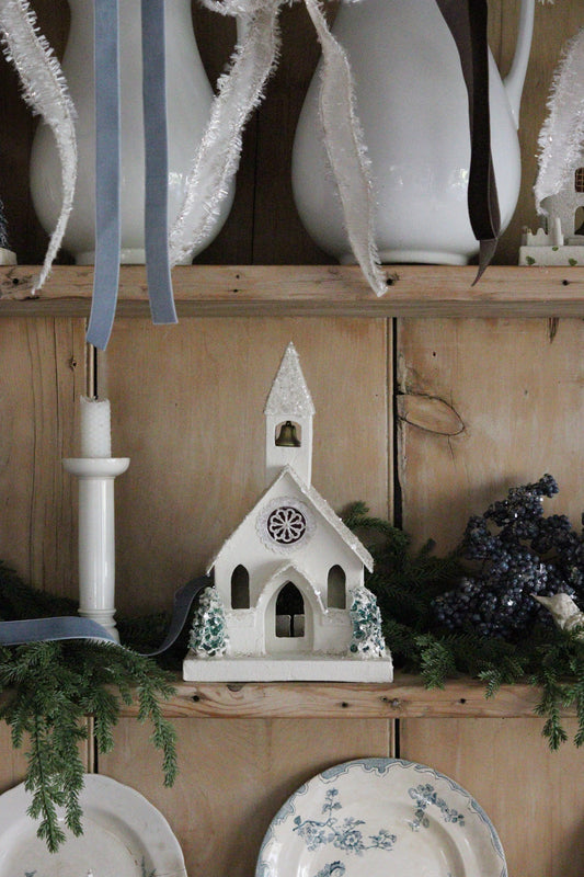 Large Vintage Putz Church