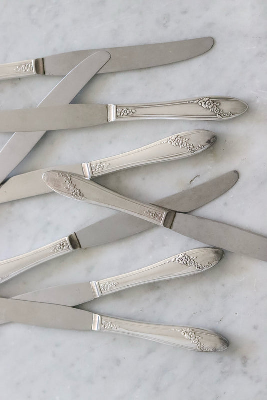 Vintage Silver Plated Knives - Set of Eight