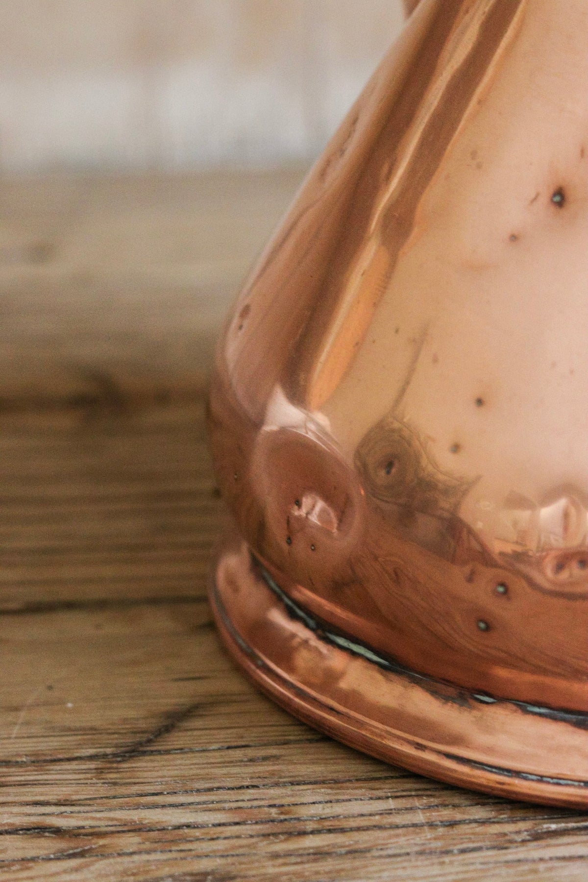 Antique English Copper Half Gallon Measuring Jug