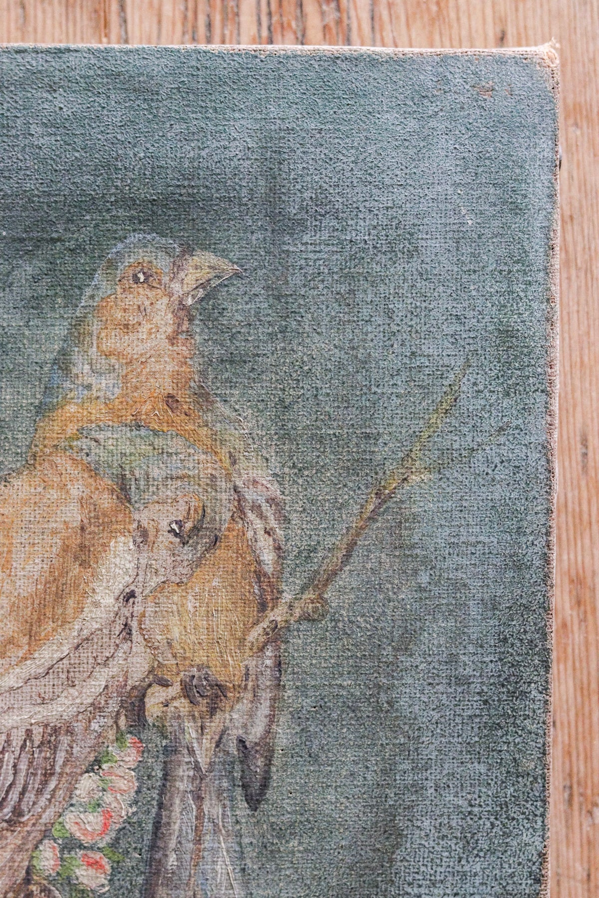 Petite Golden Finches Oil Painting