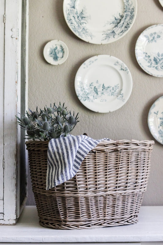 Large Vintage European Bike Basket