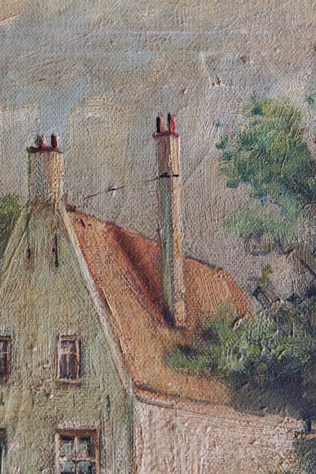 A Holiday in Holland Oil Painting Dated 1951