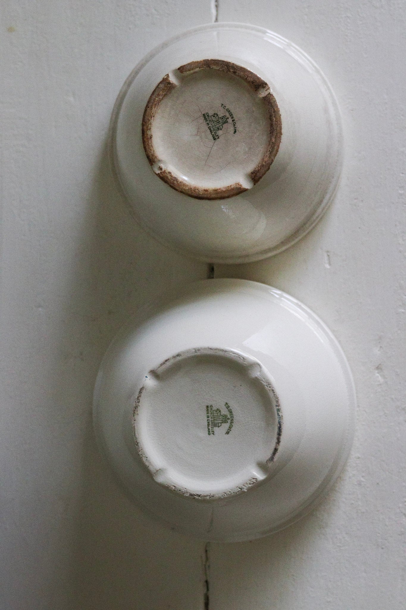 Pair of Vintage English Pudding Bowls No.3