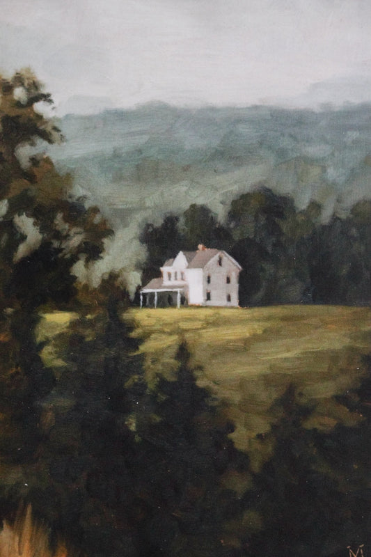 Farmhouse On A Hill Print