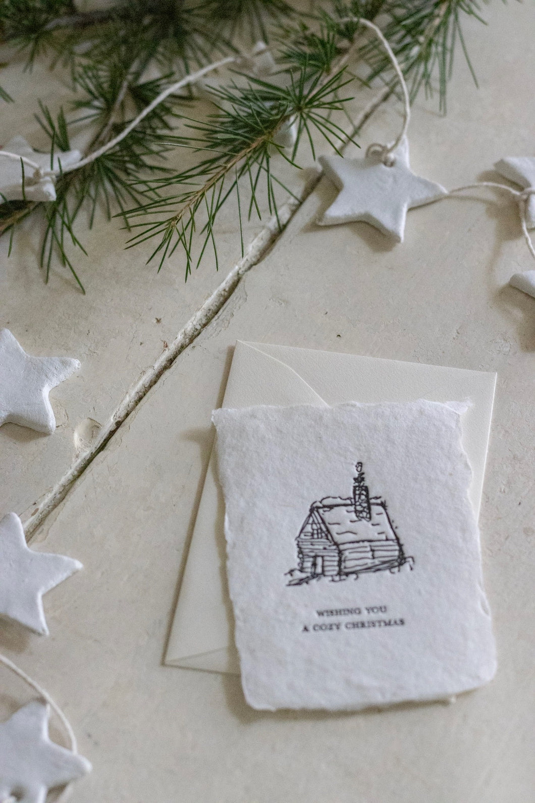 Cozy Cabin Christmas Note Card, Set of Four