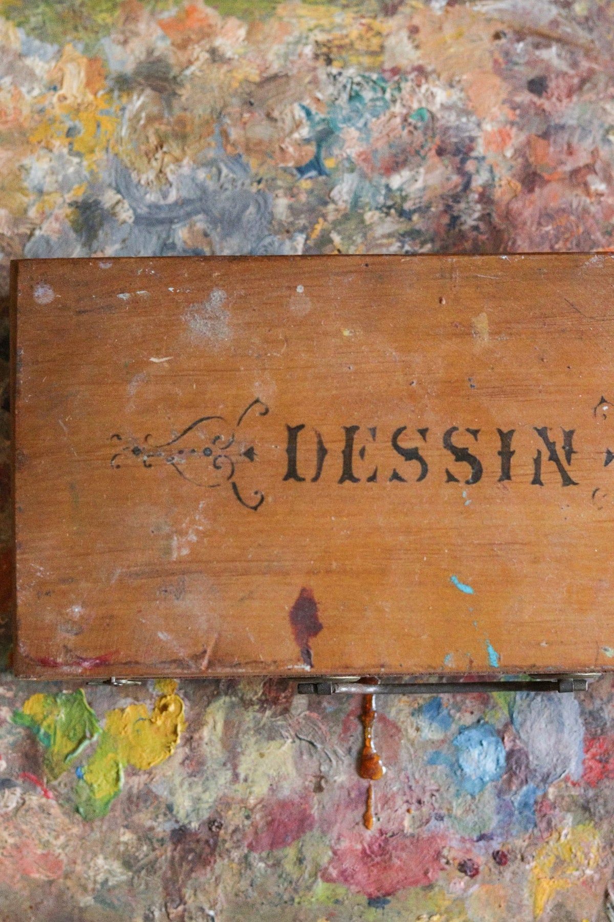 Antique French Artist Drawing Box
