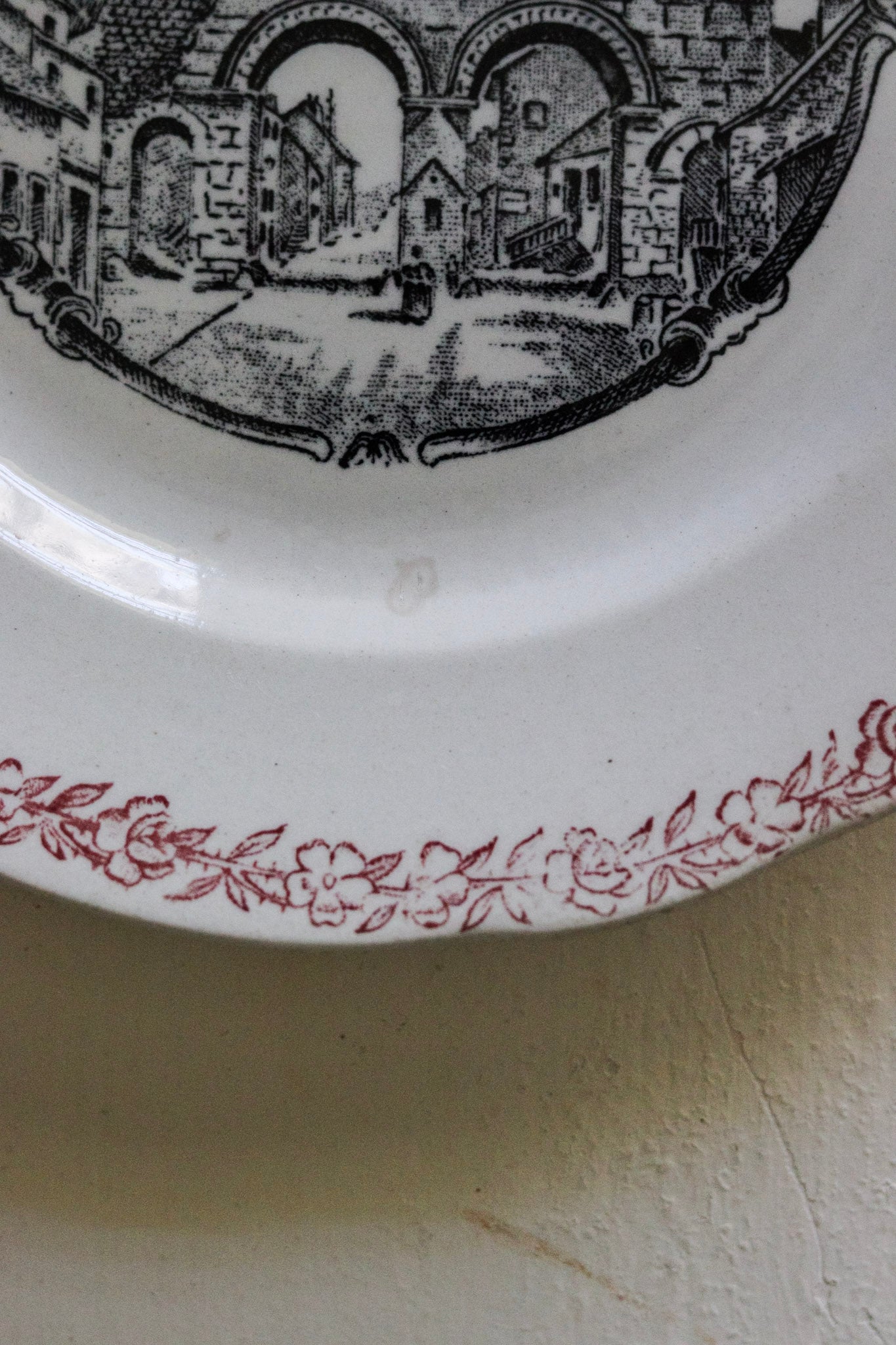 Antique French Transferware Plate  - Autun