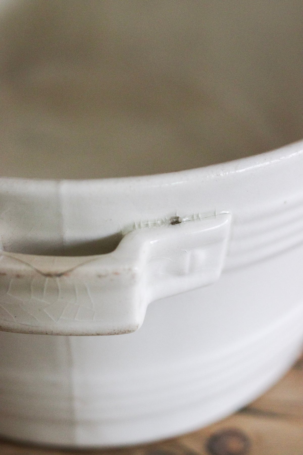 Antique Dutch Banded Cream Pail