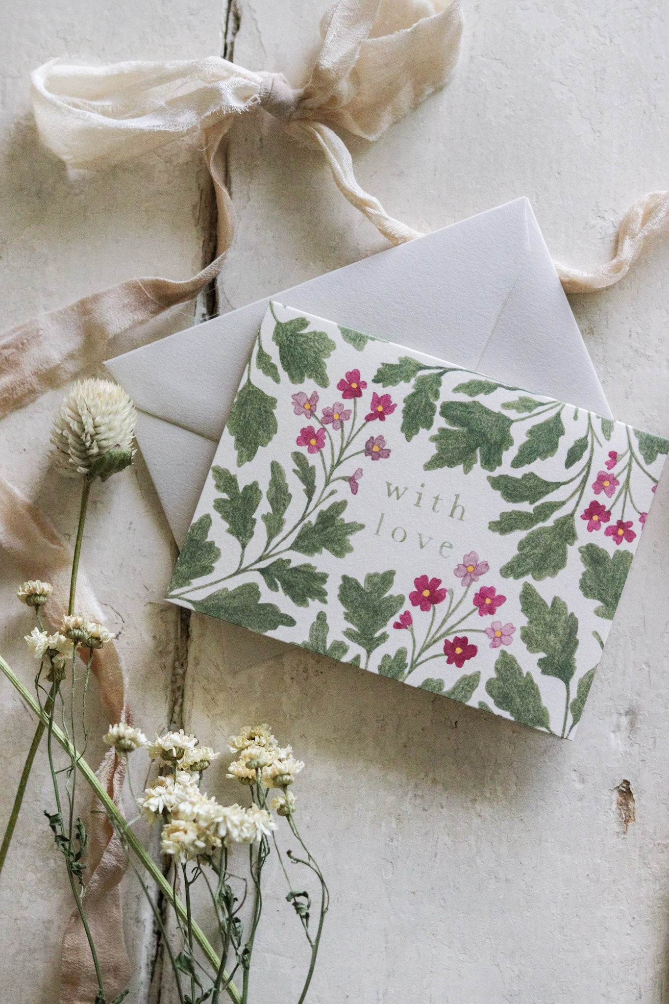 Flora "With Love" Mini Card