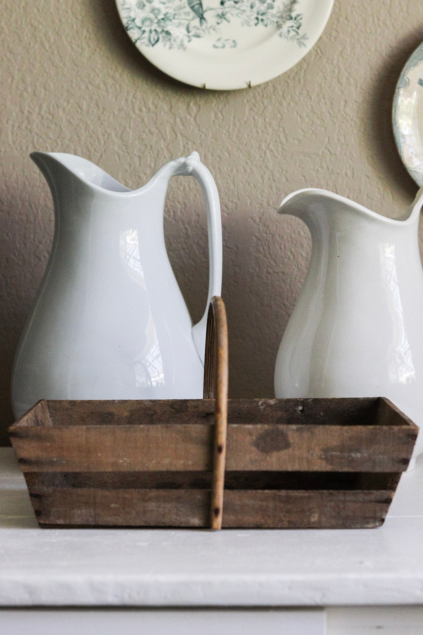 Rustic Vintage French Trug No.1