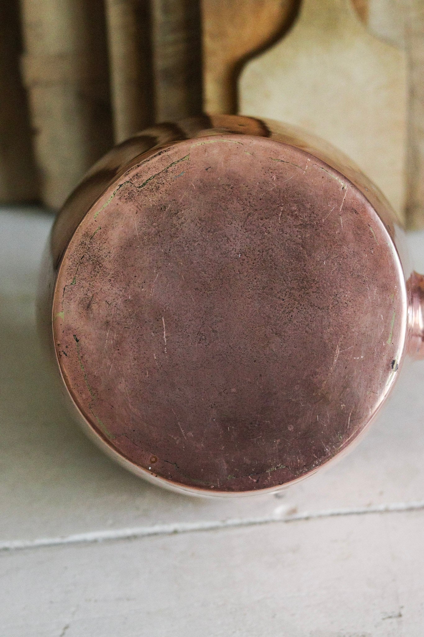 Large Antique English Copper Kettle