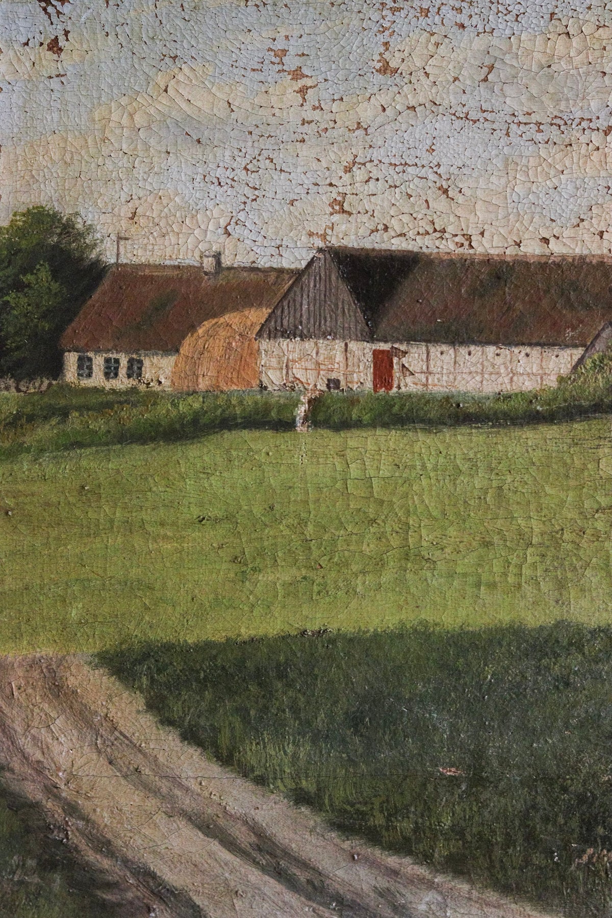 Antique English Landscape Dated 1915